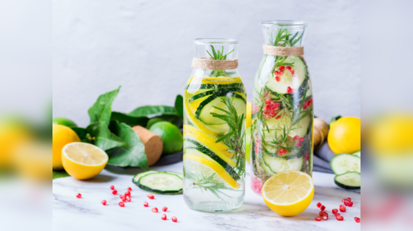 Detox water is just clean drinking water with slices of vegetables or fruit added to it