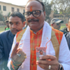 Law minister Brijesh Pathak casts his vote in Lucknow central; says lotus is blooming and it is a BJP wave