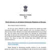 Indian Embassy in Ukraine releases another advisory, urges Indians to be aware of their surroundings, be safe, to not leave thier homes unless necessary and carry their documents with them at all times.