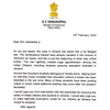 Congress MP KC Venugopal writes to External Affairs Minister Dr S Jaishankar seeking his intervention to ensure the safety of Indian citizens including around 2000 students belonging to Kerala in Ukraine