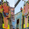 Article image for: Watch: Fans garlanded cut-out of Pawan Kalyan as 'Bheemla Nayak' releases today