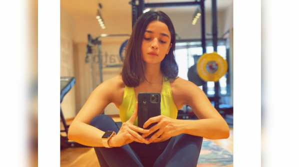Alia shares her work out pictures on her Instagram handle quite often