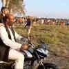 Priyanka Gandhi takes surprise bike ride in UP