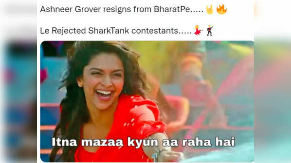 Rejoicing his resignation