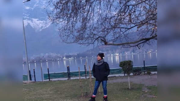 Enjoying the serene beauty