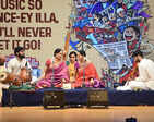 Ranjani and Gayatri perform at the finale of Times Thyagaraja Awards
