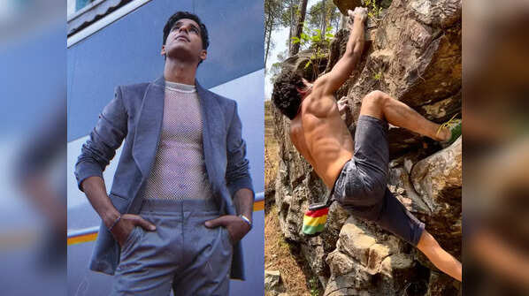 The workout routine of the actor