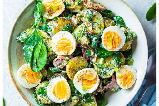 Egg Spinach Salad