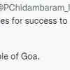 P Chidambaram wishes success to Congress, GFP candidates