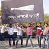 AAP supporters begin celebrations as party looks set to sweep Punjab