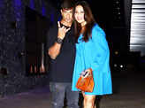 New pictures of Bipasha Basu in an oversized blue shirt dress from her dinner date with Karan Singh Grover spark pregnancy rumours