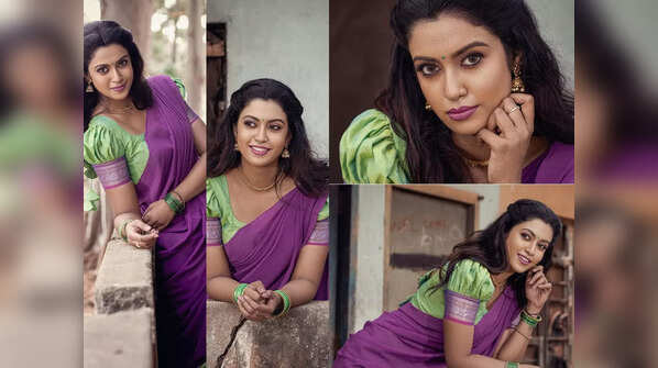 Traditional half saree to make hearts skip a beat