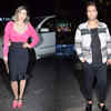 Rajiv and Neha snapped outside the restaurant