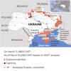 As the Russian invasion of Ukraine entered its third week, Russian forces appeared to expand the offensive by striking new areas in the west and President Vladimir Putin approved the recruitment of ``volunteer'' fighters from Syria and elsewhere.