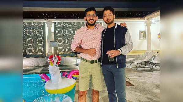 Aman Gupta and Anupam Mittal have fun in Goa