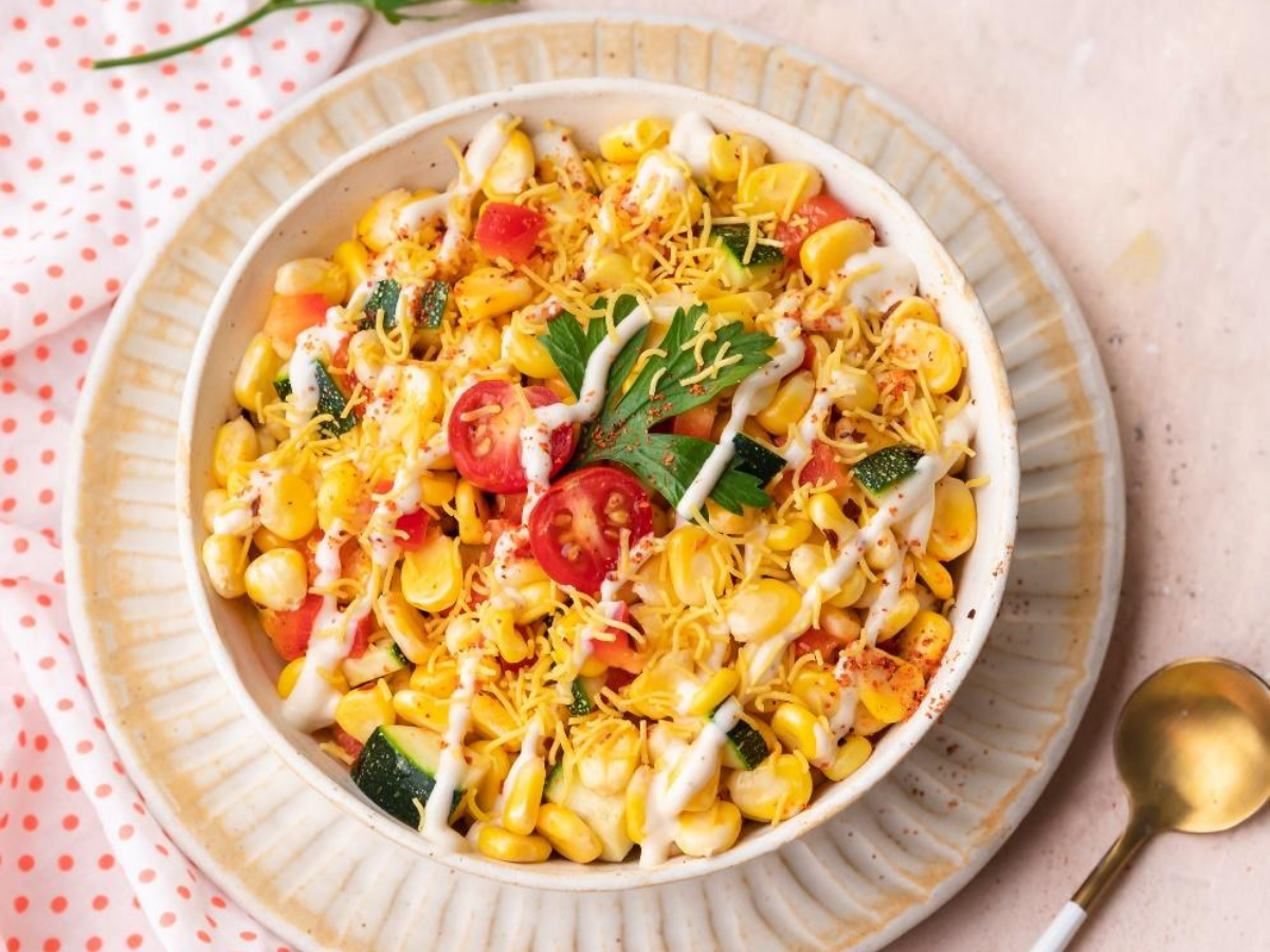 Creamy Corn Chaat Recipe