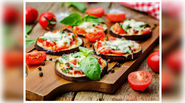 Eggplant pizza