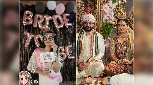 Inside pictures from Tejaswini Prakash's pre-wedding festivities and lavish wedding ceremony
