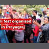 Article image for: Holi fest organised in <i class="tbold">prayagraj</i>