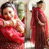 Article image for: <i class="tbold">debina bonnerjee</i> glows in a traditional Bengali look at her godh bharai; see pics