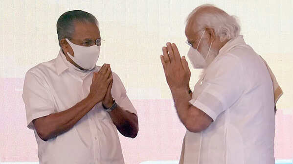 In pics: PM Modi 'charms' CM Pinarayi Vijayan