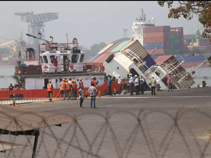 In photos: Bangladeshi cargo ship capsizes at Kolkata Port | The Times ...