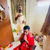 Ahead of swearing-in ceremony, chief-minister designate Pramod Sawant seeks blessings of God.