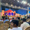 Visual from the spot where the swearing-in ceremony will take place