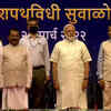 PM Narendra Modi attends the oath-taking ceremony of CM-designate Pramod Sawant, at Dr Shyama Prasad Mukherjee Stadium in Goa.