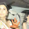 Neetu Kapoor shows off her mehendi design as she leaves with daughter Riddhima post attending Ranbir Kapoor-Alia Bhatt's pre-wedding festivities