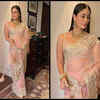Pretty in pink! Kareena Kapoor Khan never fails to impress with her fashion outings. She looks gorgeous in a saree as she attends Ranbir Kapoor-Alia Bhatt's intimate wedding.