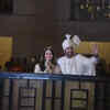 Newlyweds Alia Bhatt and Ranbir Kapoor make first public appearance as they greet the media stationed outside Vastu!