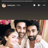 Aadar Jain shares a sweet picture with the newlyweds - Ranbir Kapoor and Alia Bhatt