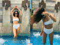 Hardik Pandya&rsquo;s ladylove Natasa Stankovic is raising temperatures in white bikini