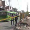 A team of the Delhi Police Crime Branch in Jahangirpuri after violence on April 16.