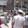 Heavy police presence at Jahangirpuri following the incident of violence on Hanuman Jayanti