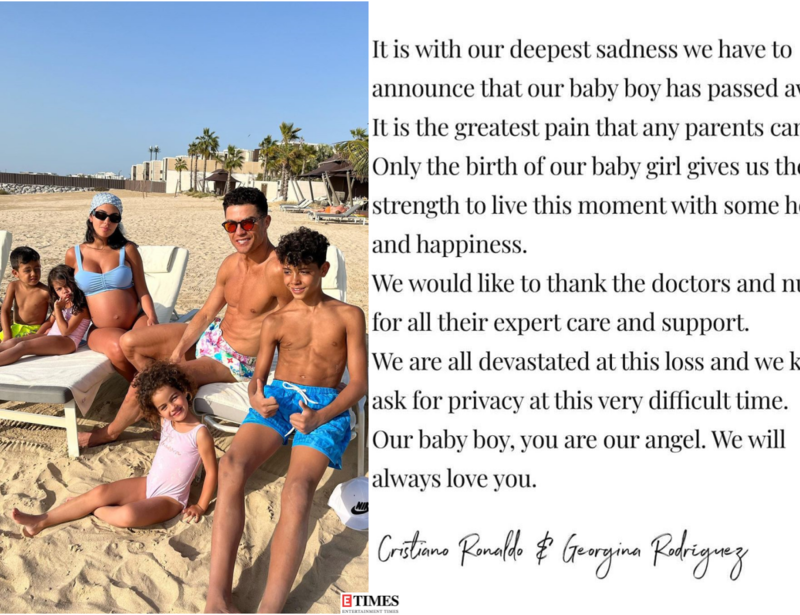 Cristiano Ronaldo and Georgina's newborn son dies, photos of the couple go viral following footballer's heartbreaking post