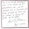 Boris Johnson writes a message in Sabarmati Ashram visitors book.