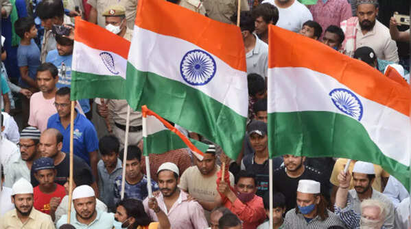 A leap towards peace: Photos of Tiranga Yatra in violence-hit Jahangirpuri