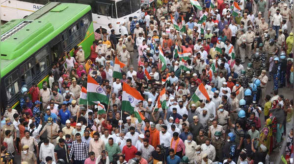 A leap towards peace: Photos of Tiranga Yatra in violence-hit Jahangirpuri
