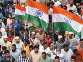 25 pictures from Tiranga Yatra in violence-hit Jahangirpuri