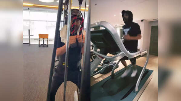 Hitting the gym early morning