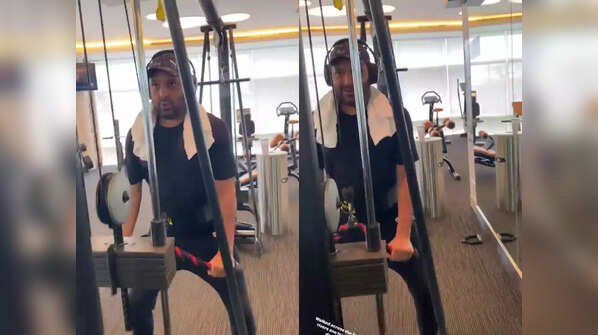 His workout regime