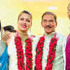 Article image for: Viral photos of former India cricketer <i class="tbold">Arun Lal</i>-Bulbul Saha's wedding