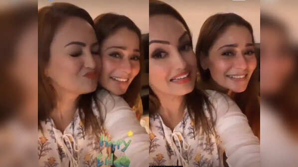 Sara Khan and Nisha Rawal