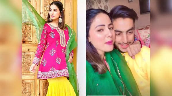Hina Khan and family