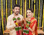 Inside pictures from Virajas Kulkarni and Shivani Rangole's wedding ceremony