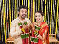 Inside pictures from Virajas Kulkarni and Shivani Rangole's wedding ceremony
