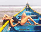 These pictures of Shriya Saran in a monokini from her family vacation will make you go wow