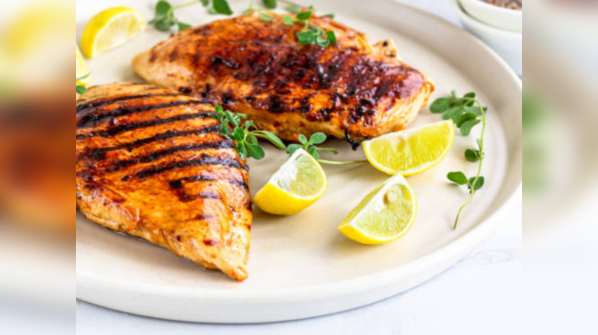 Simple cooked chicken breasts